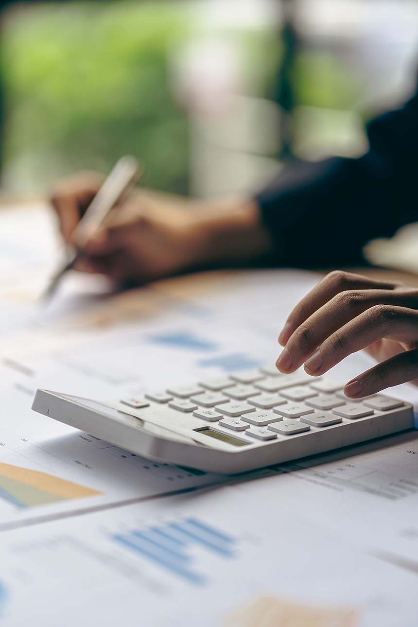 Accountant at work